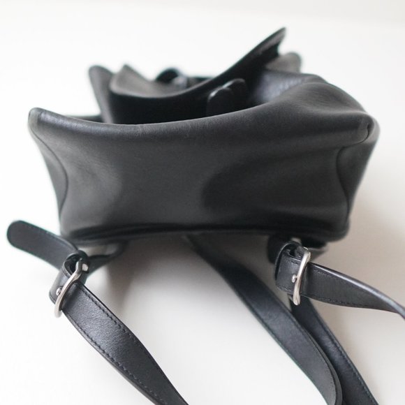 Vintage Small Coach Black Silver Lock Backpack - Picture 3 of 9